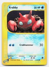 Krabby 115/165 Common Expedition Base Set Pokemon Reverse Holo NM/LP on eBay