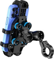 Motorcycle Phone Mount with Vibration Dampener, Anti-Shake Bike Phone Holder wit