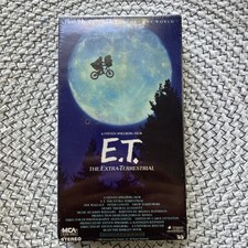 NEW SEALED Vintage 1982 E.T. THE EXTRA-TERRESTRIAL VHS Black/Green - Spielberg