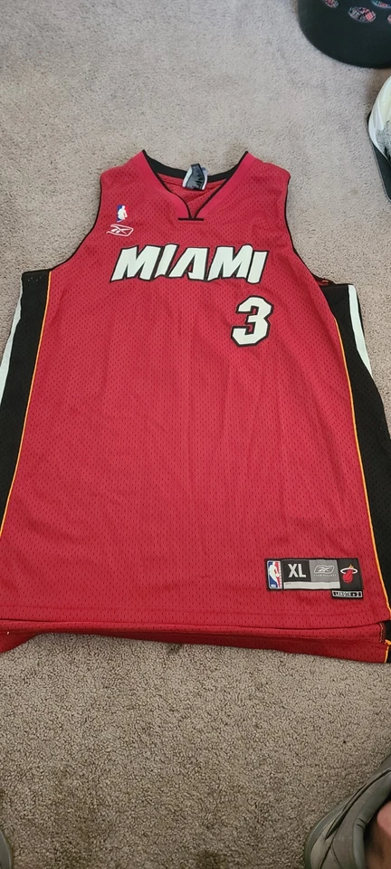 Miami Heat Dwayne Wade #3 Jersey XL - Image 2 of 2