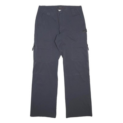 MAMMUT Damen Polyester Schwarze Locker Gerade Outdoor Zip Hose W32 L32