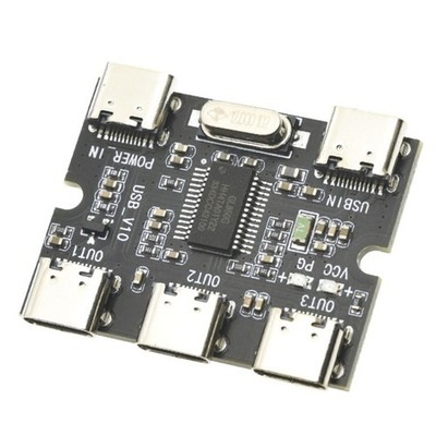 USB C Hub Adapter 3 Port Expand Port Connection For Computer
