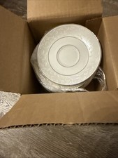 Set Of 12 Lenox Fine Bone China Innocence Opal Inn Saucers New,Original Box
