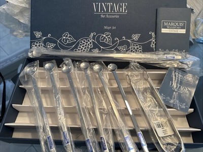 Waterford Vintage Cocktail Martini Mixer Set- New In Box