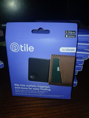 Tile by Life360 Slim Wallet Bluetooth Tracker Finder Open Box Tested Working