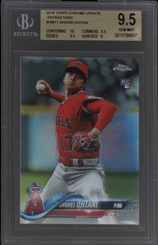 2018 Topps Chrome Update Shohei Ohtani Refractor /250 BGS 9.5 Rookie RC