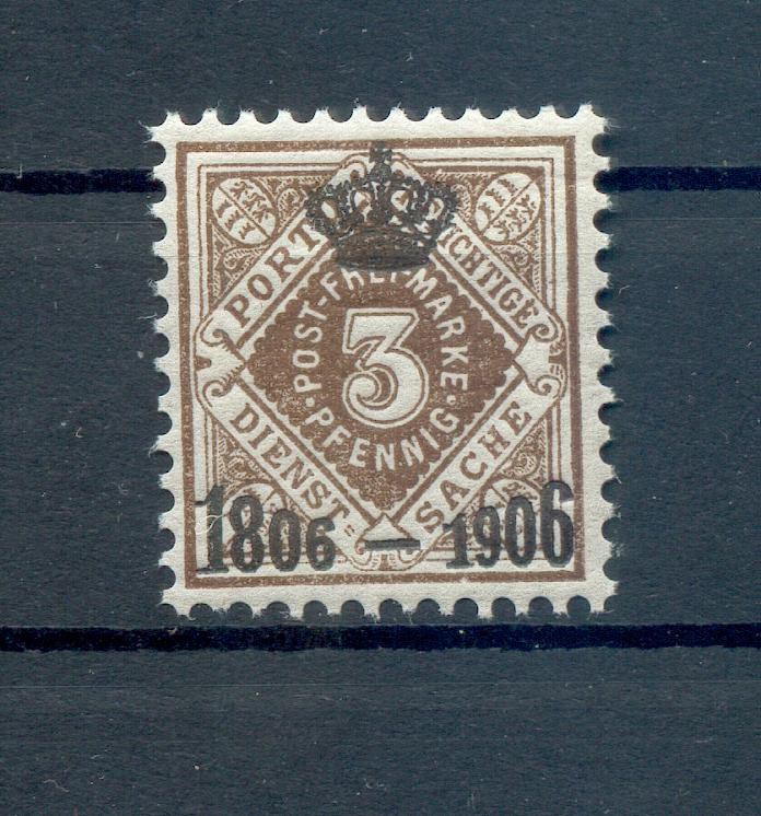 Württemberg Crown 108 Luxury** MNH Mint Never Hinged 40EUR (72906)