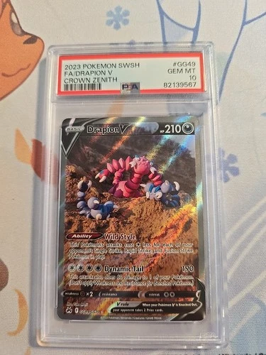 PSA 10 - Drapion V GG49/GG70 Crown Zenith: Galarian Gallery Holo
