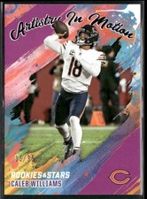 2025 Panini Rookies & Stars #5 Caleb Williams Artistry in Motion Purple #/35
