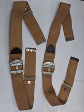 Lot Of 2 Wwii Safety Belts M8 Armored Car Jeep Tank Seat Belt Ford Motor Co. Nos