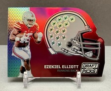 2016 EZEKIEL ELLIOTT Prizm Collegiate Draft Picks Die-Cut Helmet Card# 45