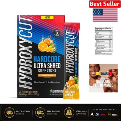 Hardcore Ultra Shred Drink Mix - Tangerine Mimosa Flavor, 20 Servings of Weig...