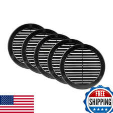 Vent Systems 6" Inch (Opening Dimensions) - Pack of 5 - Black Soffit Vent Cover 