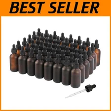 2oz Glass Dropper Bottles 48-Count Pack