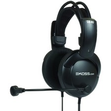 Koss SB40 Full Size Communication Headset with Noise Cancelling Mic