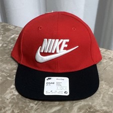 Nike Pro Cap Snapback Red Black Adjustable Boys Child 4-7 Hat