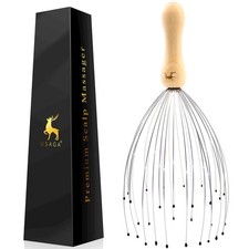 USAGA 32 Fingers Head Massager, Head Scratcher Scalp Massager, Stocking Stuffers