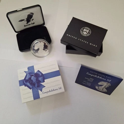 2026 Congratulations Set.  American Silver Eagle Proof from Philadelphia.