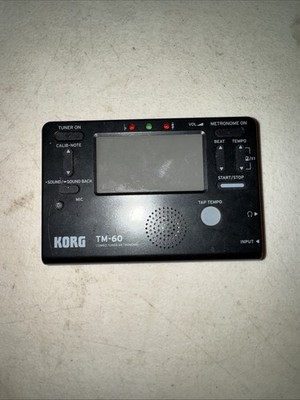 Korg TM-60 Combo Tuner Metronome Band & Orchestra Instruments Piano Guitar
