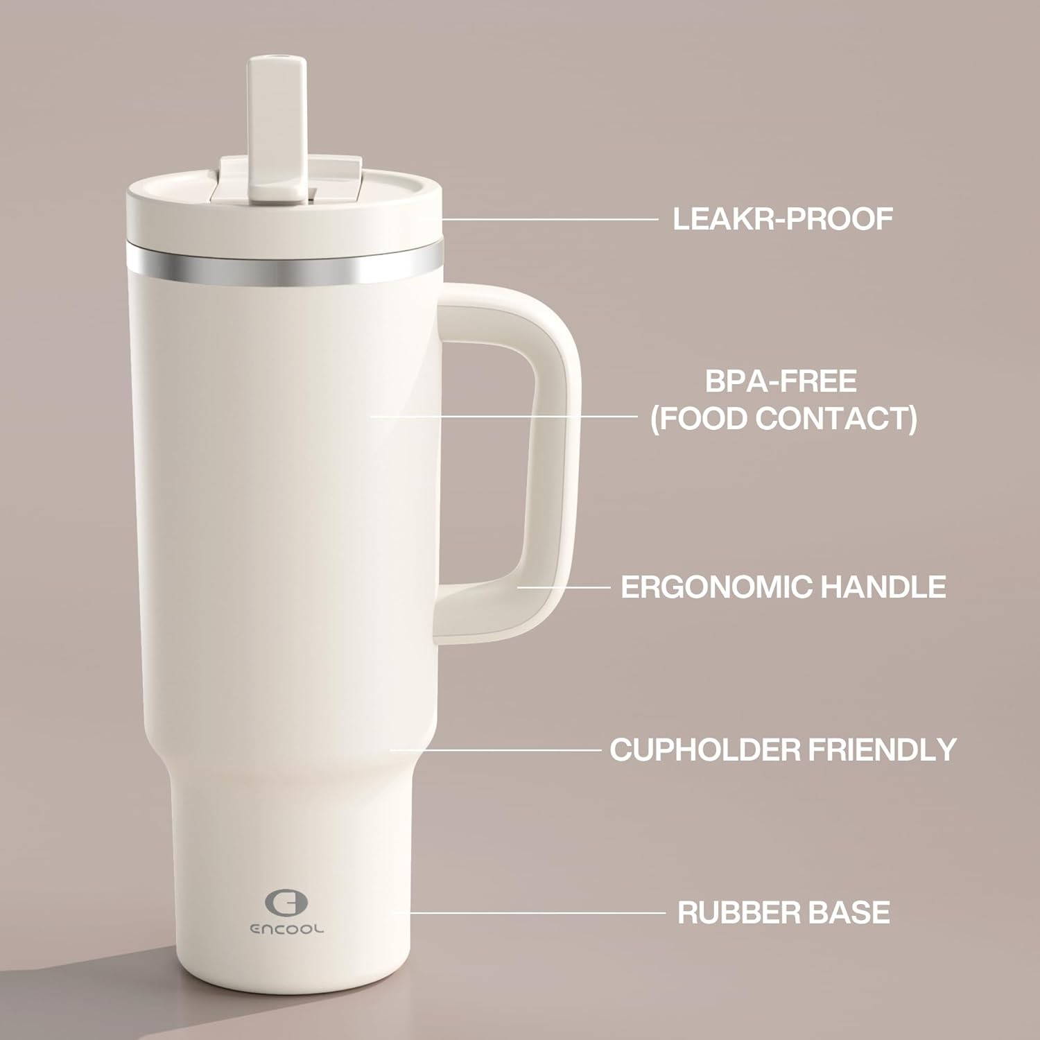 Travel-Friendly 40 oz Stainless Steel Tumbler: Keeps Drinks Cold for 24 Hours