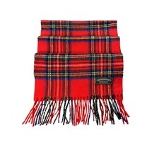 Vintage James Pringle Weavers Scotland 100 Wool Tartan Plaid Scarf 58  X 11.5"