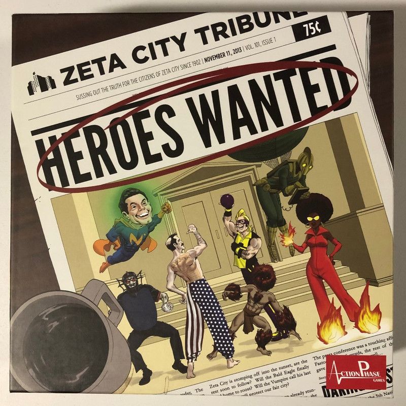 Heroes Wanted Board Game With 2 Expansions - Opened - Never Played