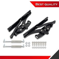 Black Aluminum Machined Hood Hinges Suit Chevy Camaro Pontiac Firebird 1967-1969