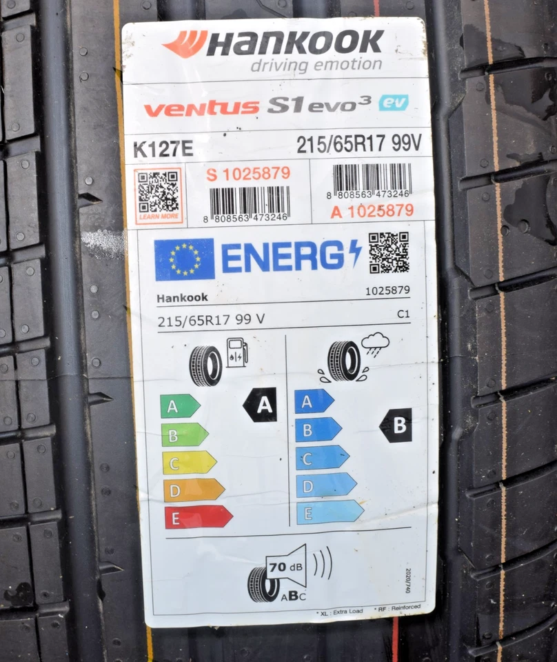 1 pneu été HANKOOK VENTUS S1 EVO3 EV 215/65 R17 99V TL neuf - Photo 2/3