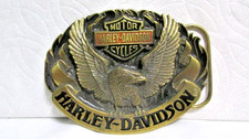 Harley Davidson Motor Cycle Belt Buckle - 1992 Siskiyou Buckle Co.
