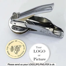 Embosser Stamp Custom Logo Wedding Library Book Seal Envelope
