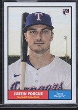 2024 Topps Archives Justin Foscue Rookie Texas Rangers #31