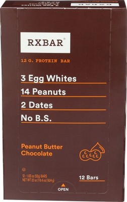 RXBAR Peanut Butter Chocolate Bar 5 Pack (Pack of 6)