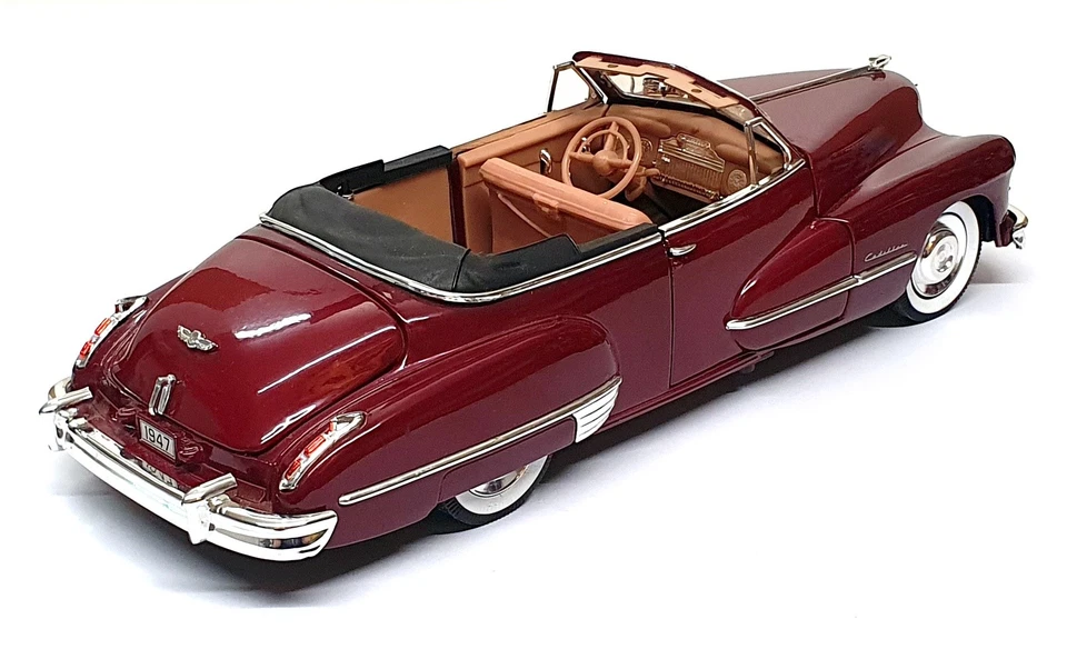 Anson 1/18 Scale Diecast 26725K - 1947 Cadillac Series 62 - Maroon - Image 2 of 4