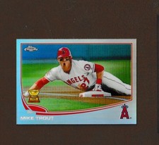 2013 TOPPS CHROME Mike Trout  ( ANGELS ) SLIDING REFRACTOR CARD # 1