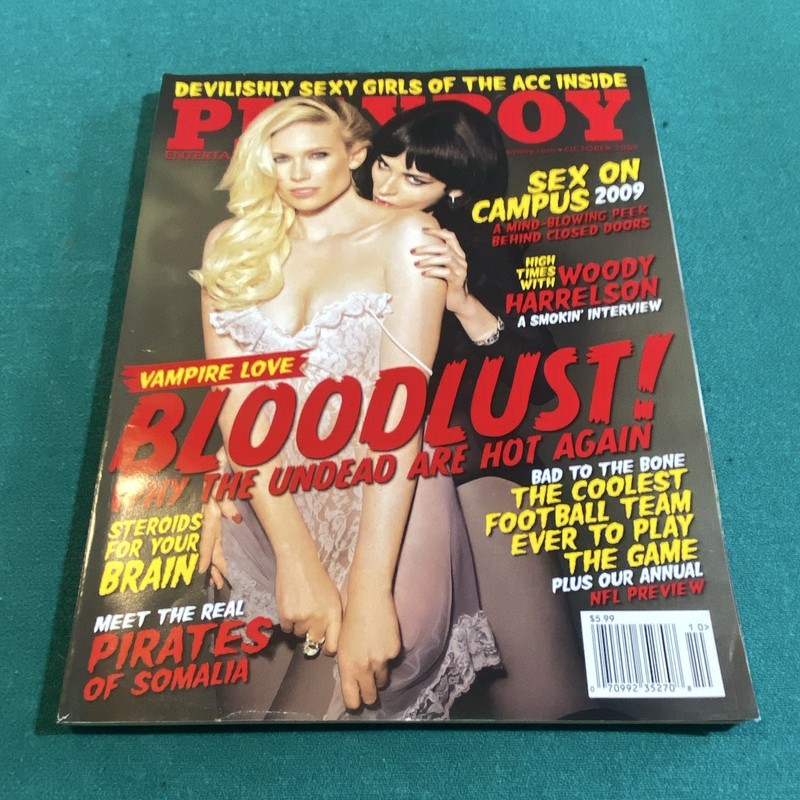 Playboy October 2009 Vampire Love Bloodlust Woody Harrelson Interview