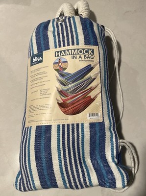 Bliss Hammocks BH-400-SC 40'' Wide Hammock w/Hand-Woven Rope Loops & Storage Bag