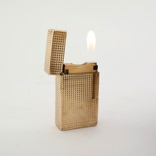 Vintage ST Dupont Line 1 1L Large Lighter. Gold Diamond Head. Made in France