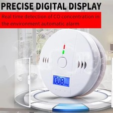 Carbon Monoxide Detector Smoke Alarm Combination Wireless CO Fire Gas Leak Alert