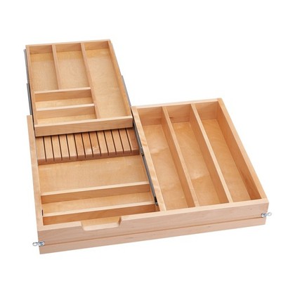 Rev-A-Shelf Maple Two-Tier Combo Drawer System w/BLUM Soft-Close, 4WTCD-30HSC-1