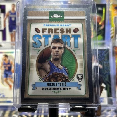 2025 TOPPS CHROME #FS-9 NIKOLA TOPIC FRESH START (RC) OKC THUNDER  