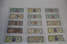Disney Dollar Lot Of 15