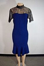 Sachin & Babi Blue Cocktail Dress Size Medium US On Sale rp