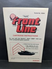 Front Line Game Coleco Owner's Manual Original Authentic Good Condition