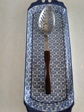 Cutco No 13 Slotted Spoon 12" Classic Swirl Handle Made In USA Vintage