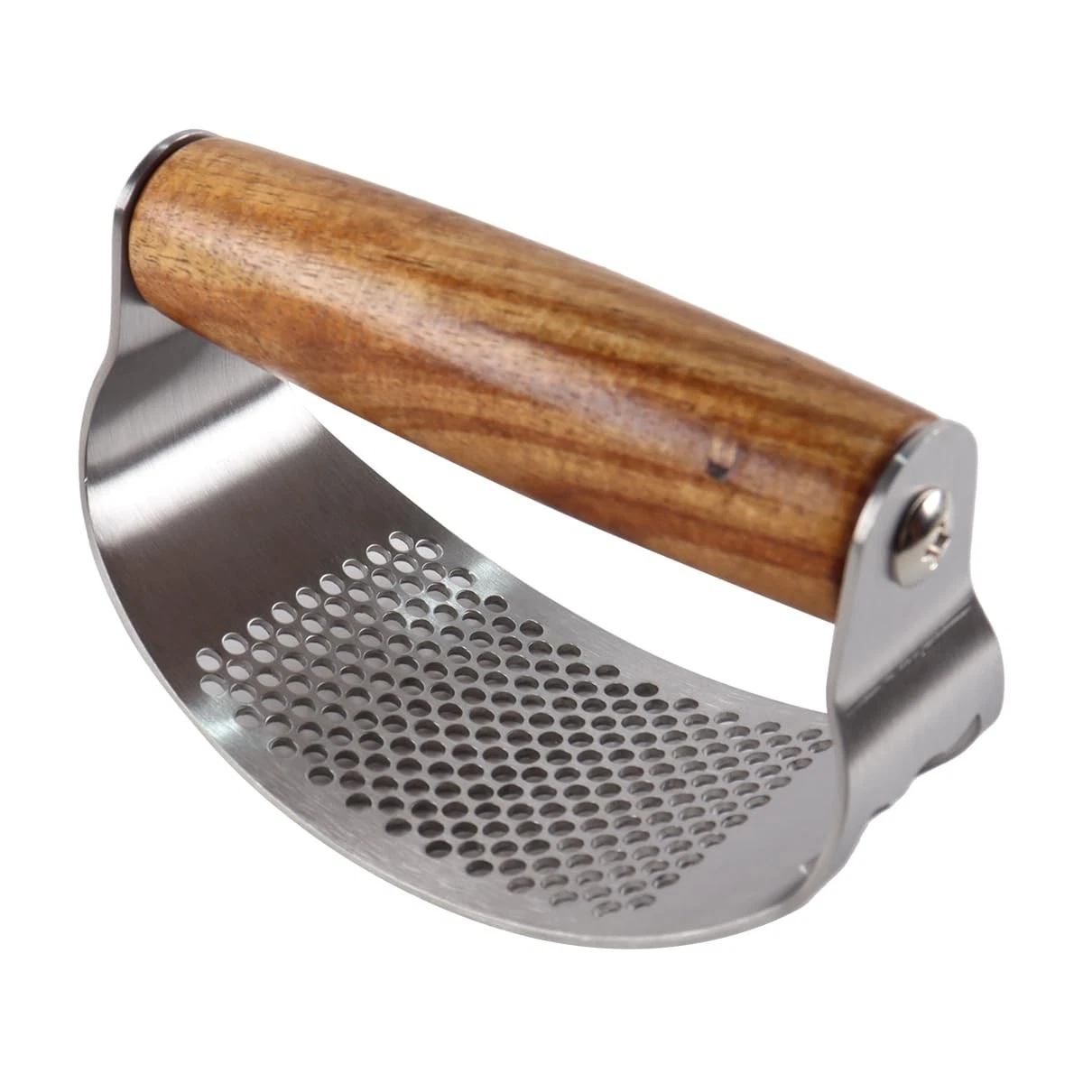 Professional Garlic Press And Chopper Stainless Steel With Ergonomic...