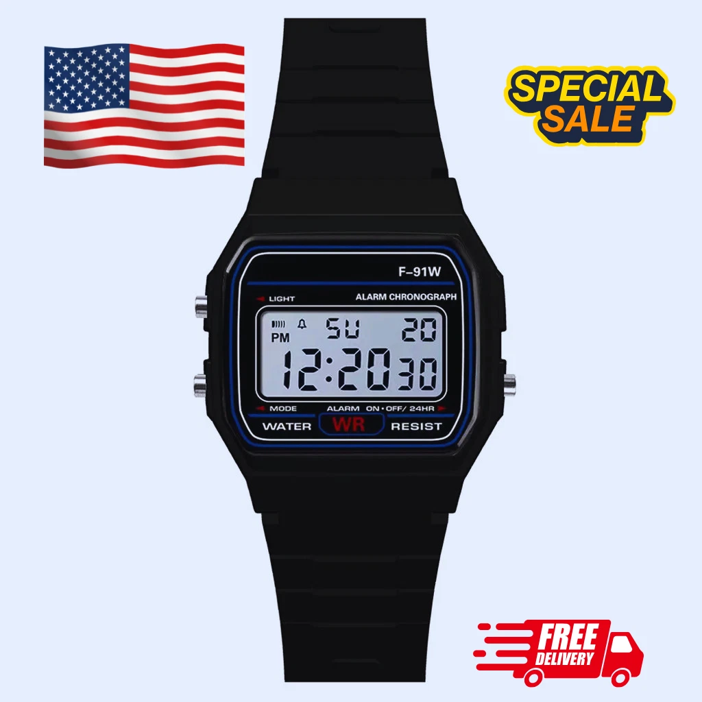 Casio F91W Men Wristwatches for sale | eBay