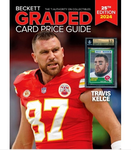 2024 Beckett Sports Trading Card Graded Card Price Guide ~ Travis Kelce  Cover