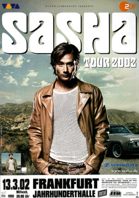 Sasha - Backbeat, Frankfurt 2002 - Konzertplakat