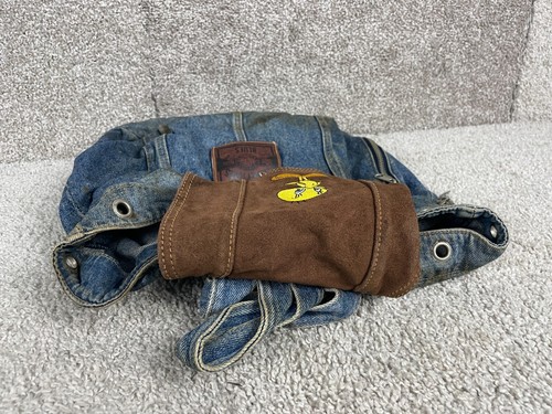 Looney Tunes Blues Denim Rucksack Damen 16"x14" Wildleder Klappe Tweety Vogel blau - Bild 4 von 13