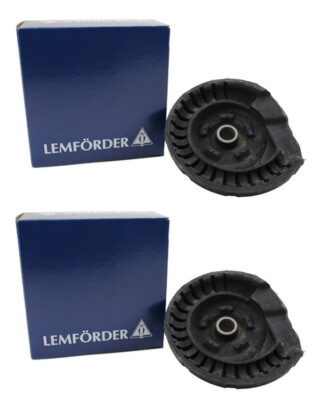 2 Lemfoerder front Coil Spring Seat Strut Mount Plate Bushings Kit Set for Volvo